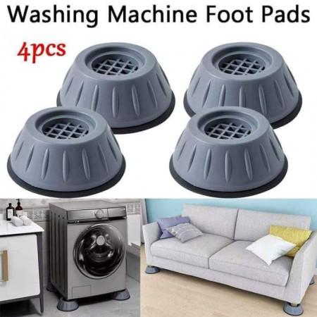 (4 Pcs Set) Anti-Vibration Feet Pads Washing Machine Rubber